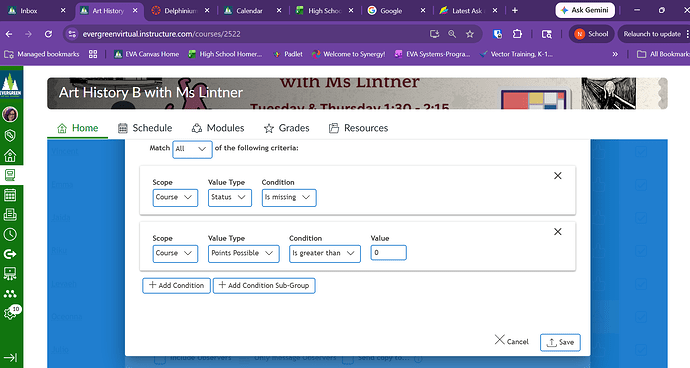 Message Set-up